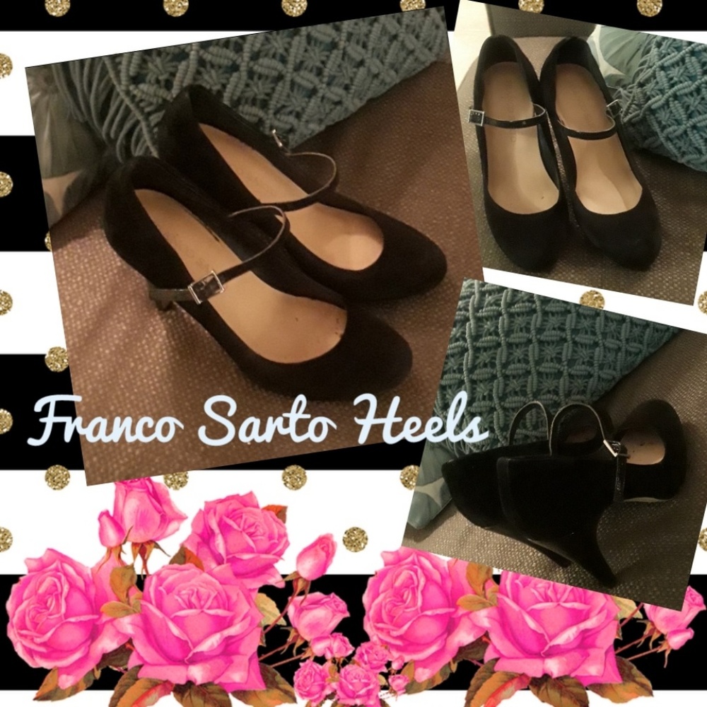 Franco Sarto Suede Heels
